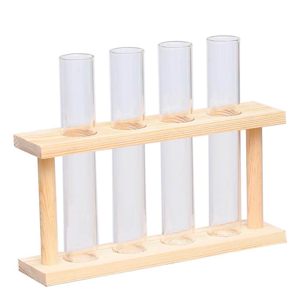 2pcs Wall Mounted Hanging Planter Test Tube Flower Vase Tabletop Glass