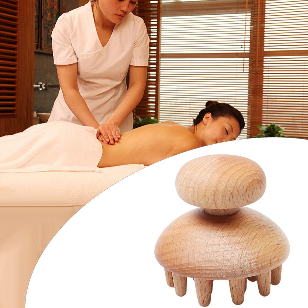 2xWood Massager for Maderotherapy Anti-Cellulite Muscle Release Small Mushroom