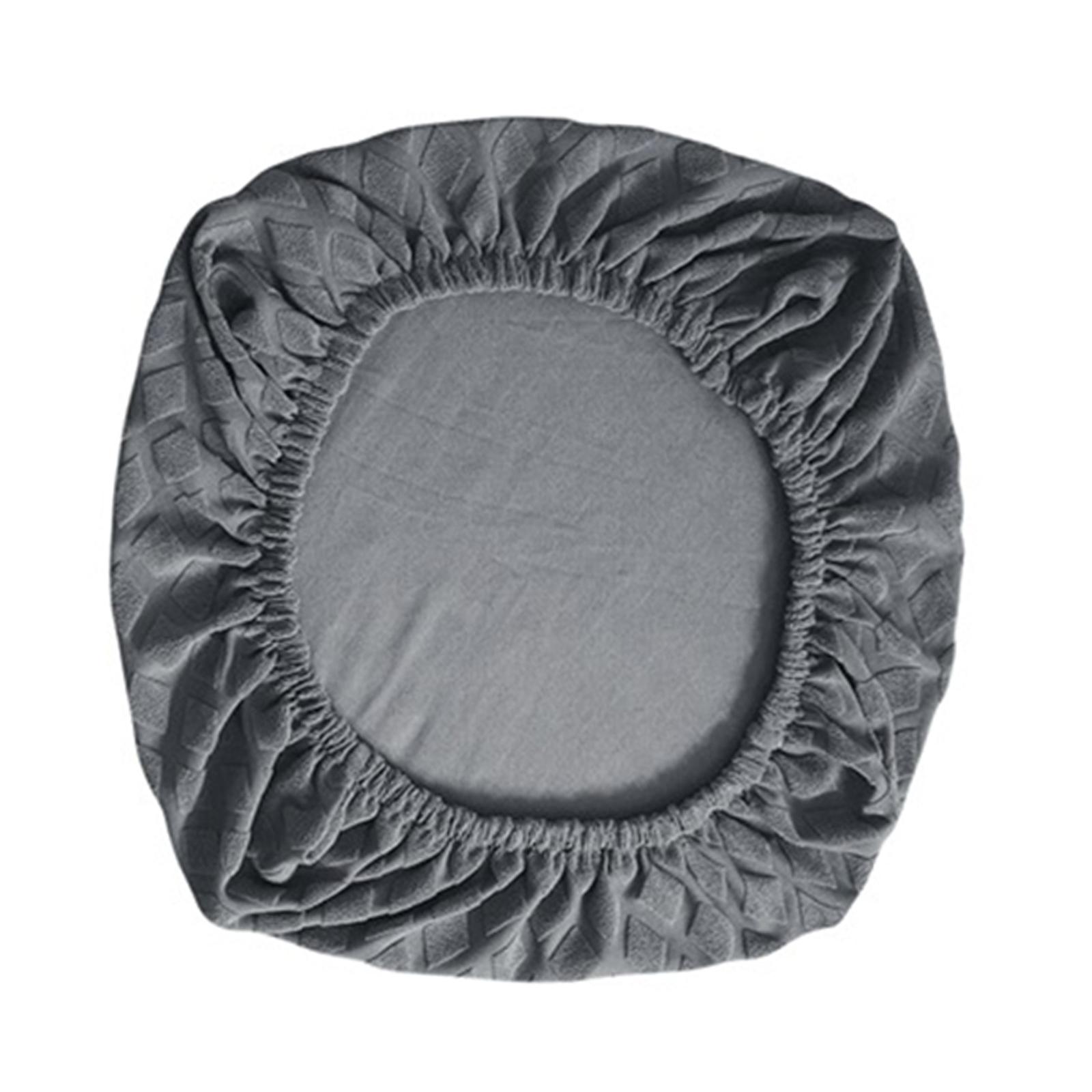 Chair Seat Cover Dining Room Chair Seat Slipcover Removable Washable Gray
