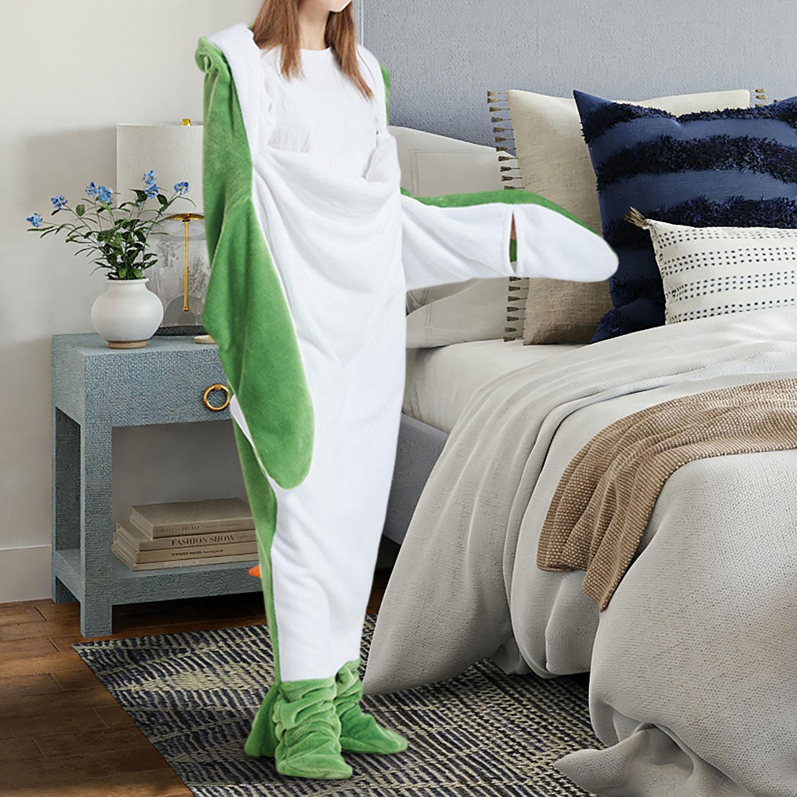 Dinosaur Blanket Cosplay Hoodie Costume Sleeping Bag for Home Holiday Easter