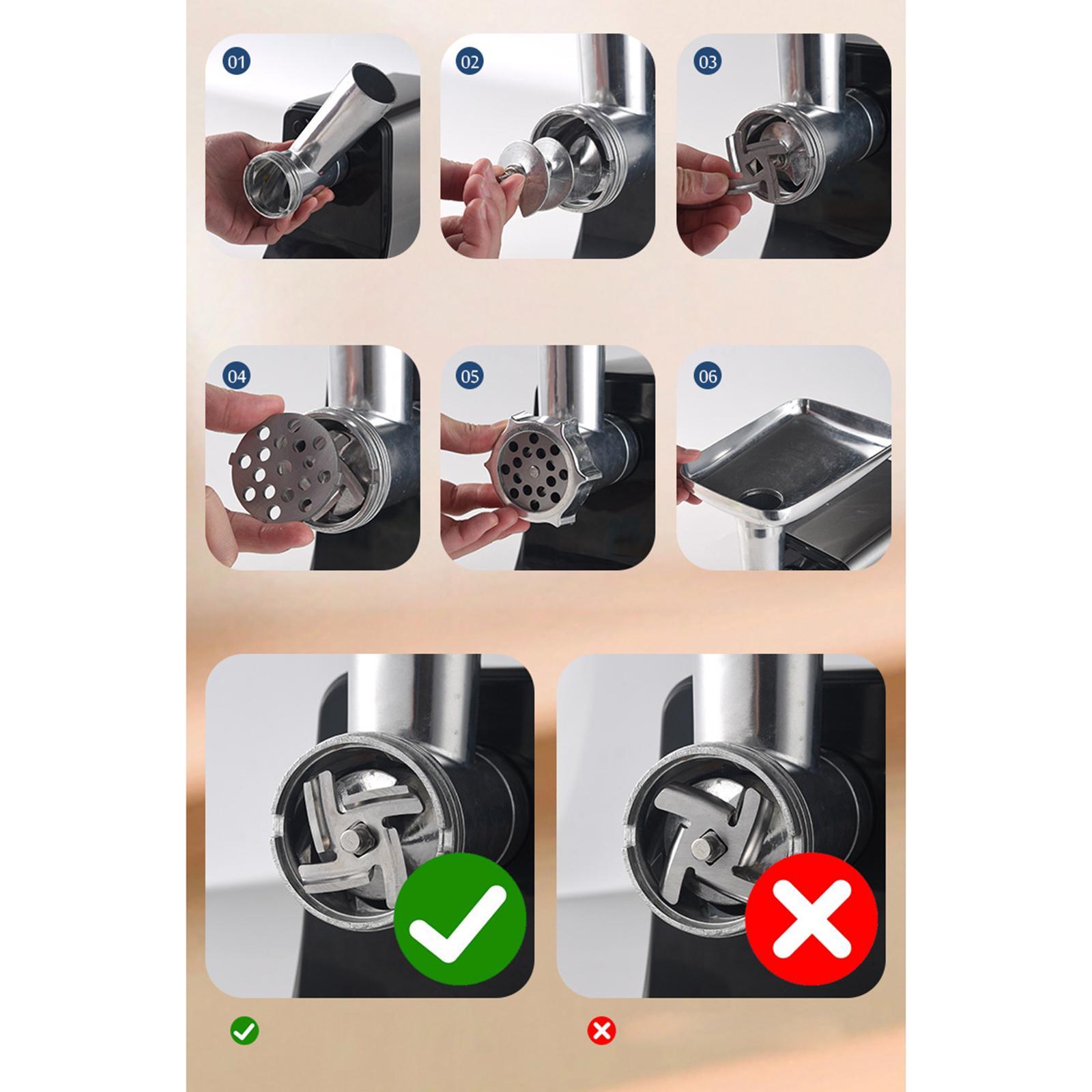 Electric Meat Grinder Multifunction Portable Reusable Heavy Duty Meat Mincer