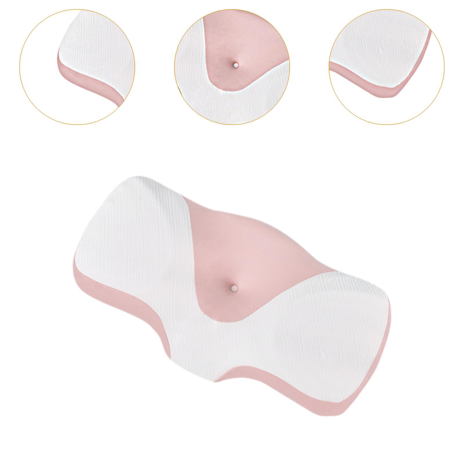 Cervical Pillow Practical Bedroom Breathable Comfortable Neck Support Pillow Pink