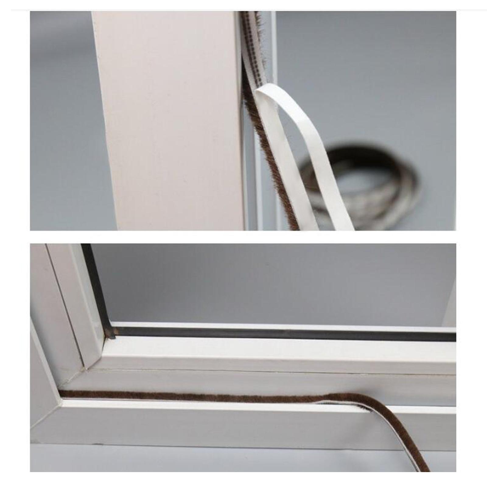 Weather Strip Strong Stickiness Waterproof Dustproof Window Door Seal Strip Gray