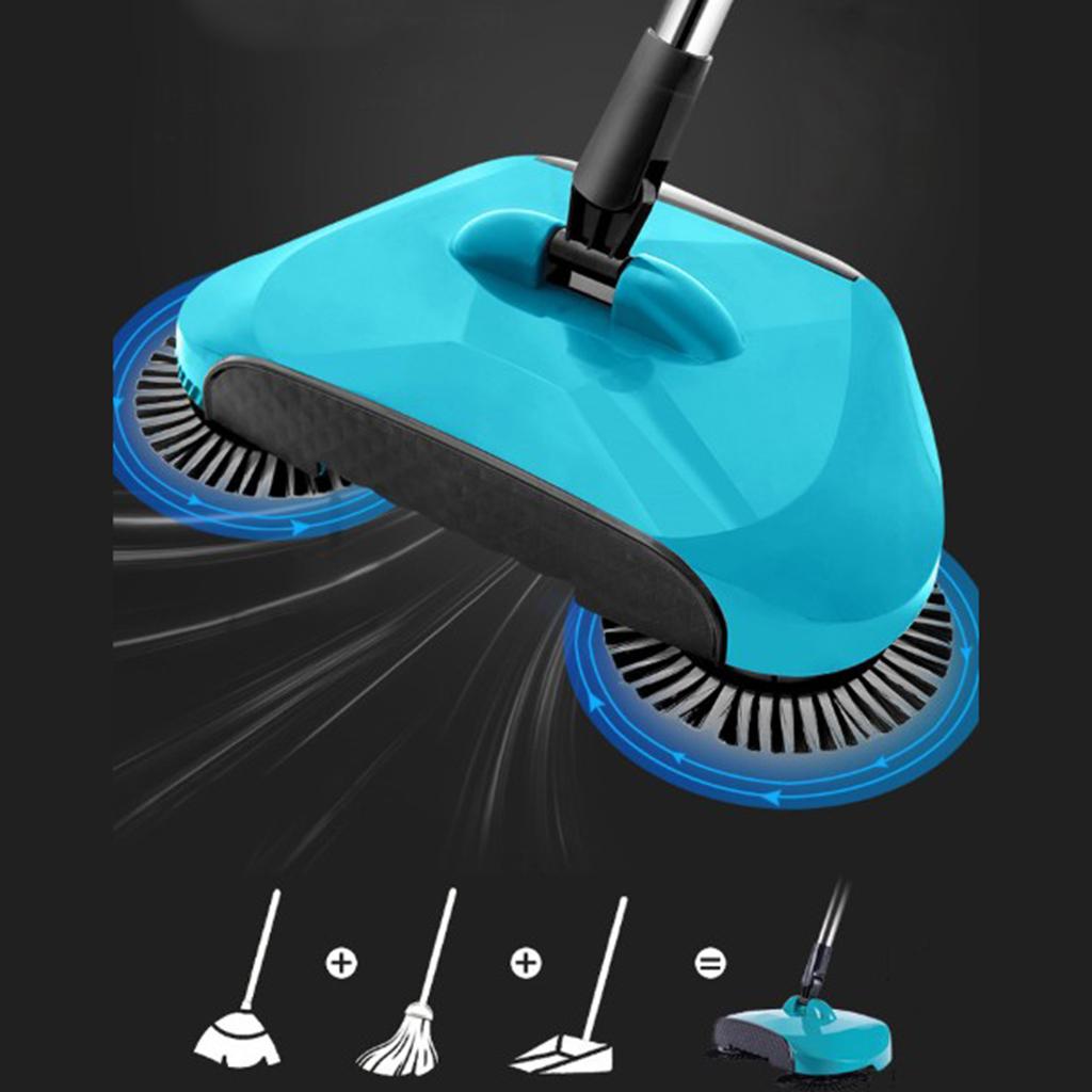 electric broom with rotating brush
