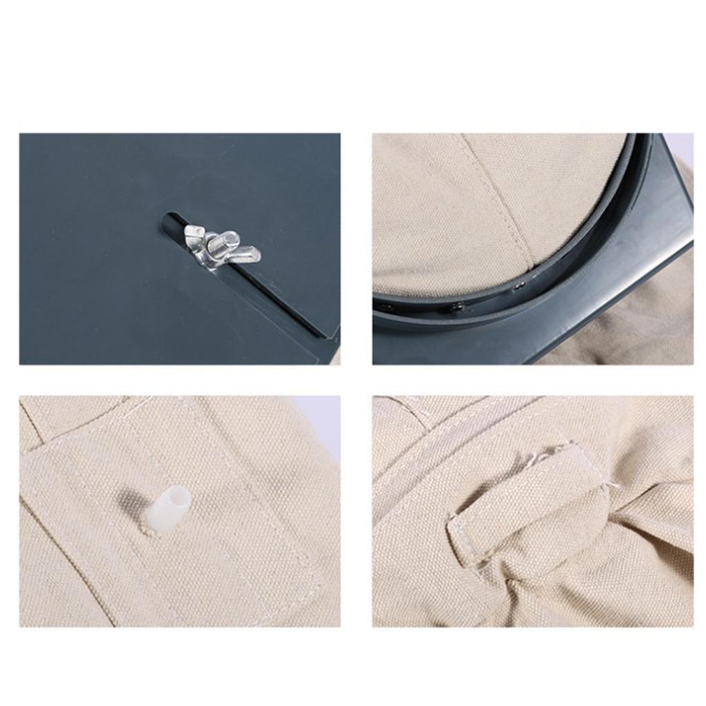 Industrial Sand Blasting Hood Mask Anti Wind Protective Mask Tool GreenWhite