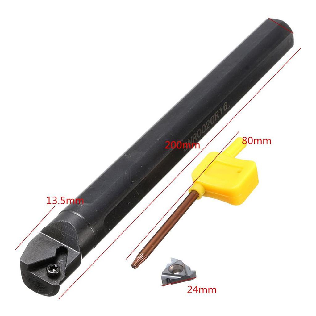 SNR0020R16 Tool Rod Inner Thread Turning Holder with 16IR AG60 Insert+Wrench