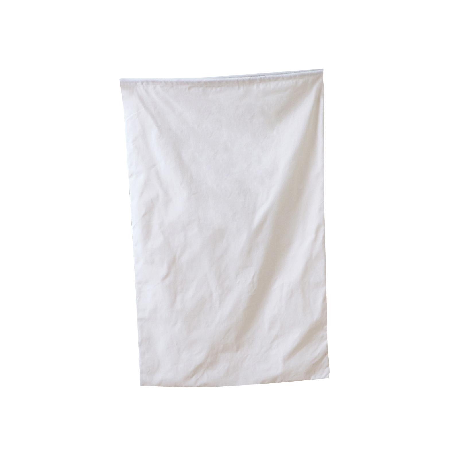 Laundry Bag with Drawstring Durable Machine Washable Dirty Clothes Organizer white 48cmx80cm