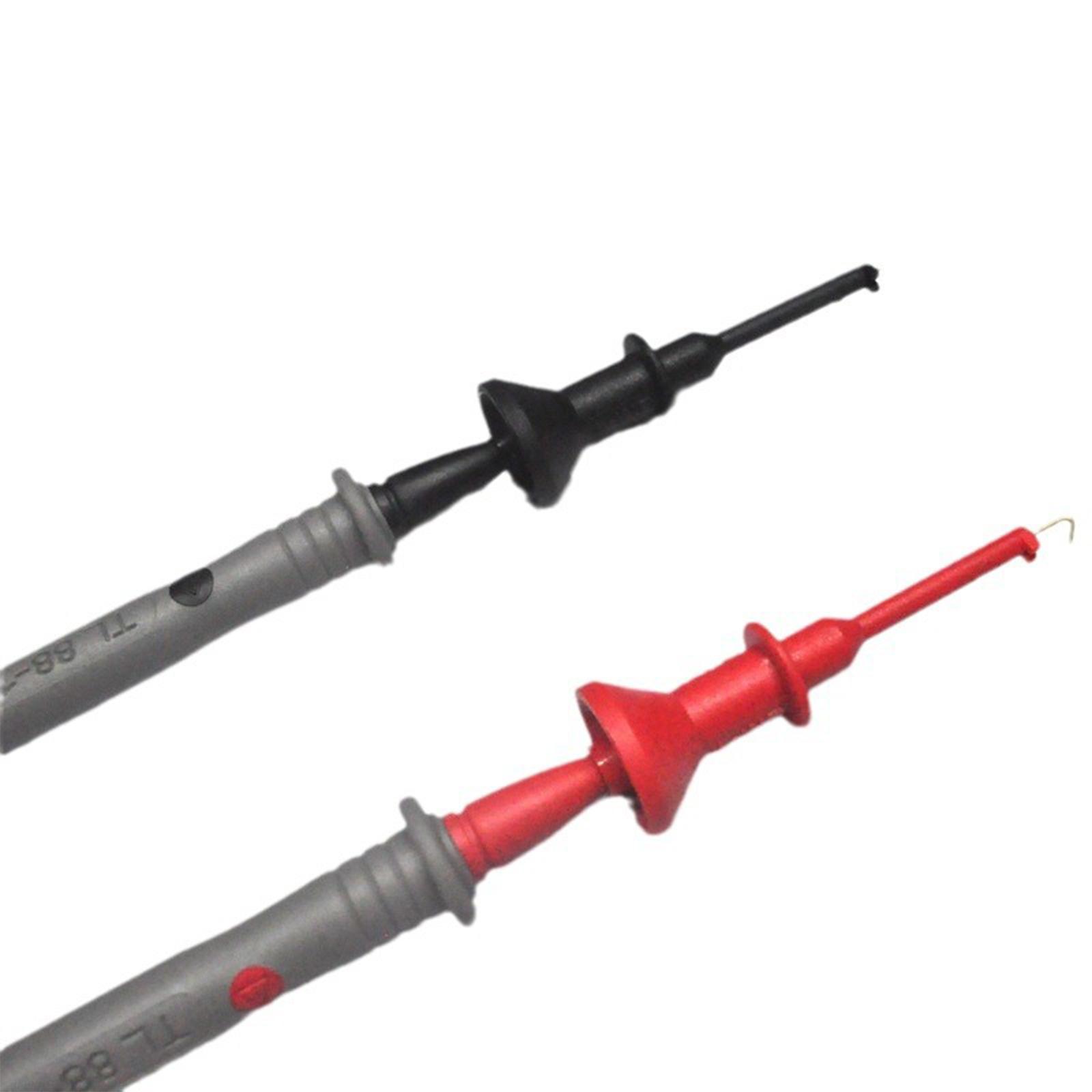 2Pcs IC Grabber Insulated Lightweight Flexible Practical Test Hook Clip 2mm