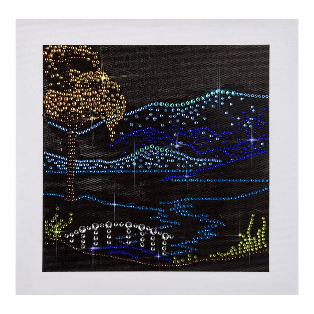Sparkle Special-Shaped Diamond Painting DIY Cross Stitch Crafts River Bank