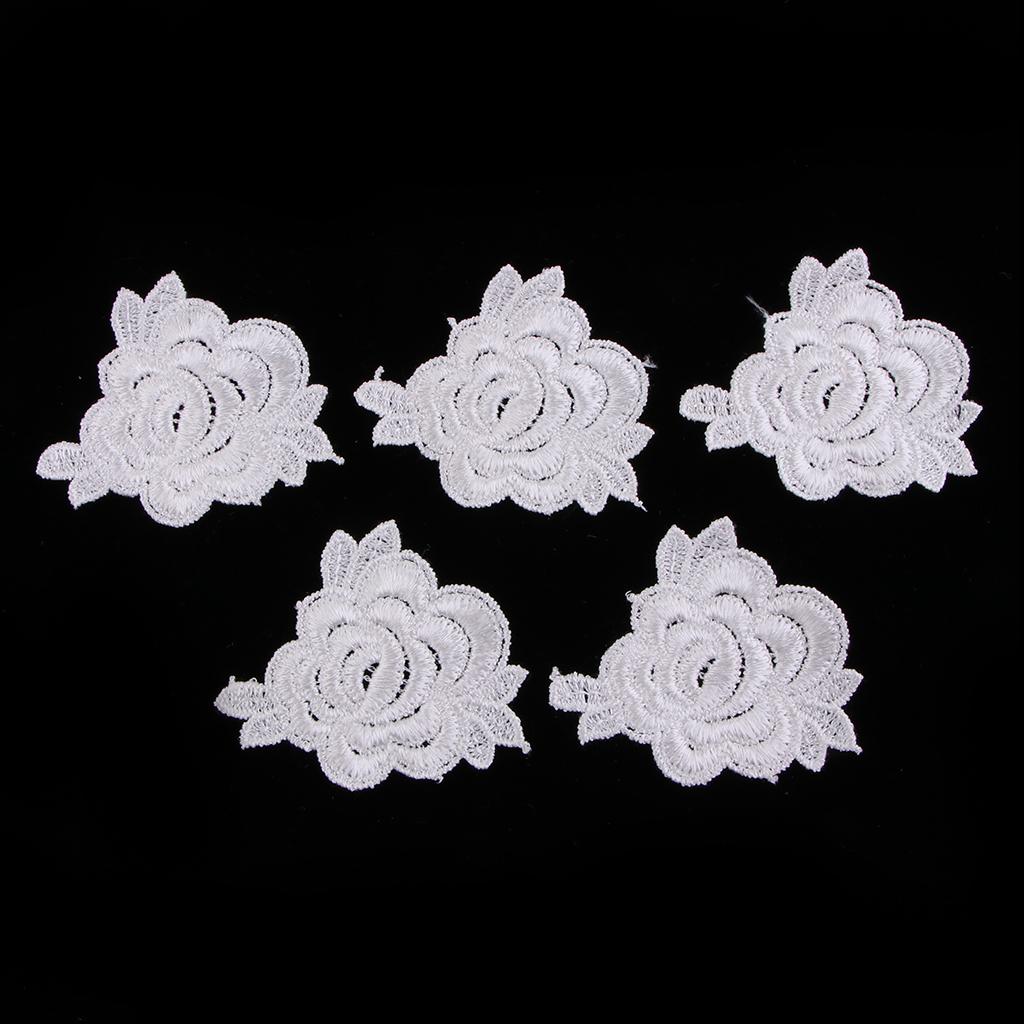 Lace Rose Sew-On Patches