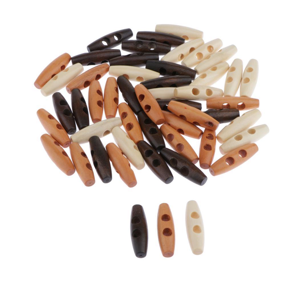 Wooden Horn Toggle Buttons