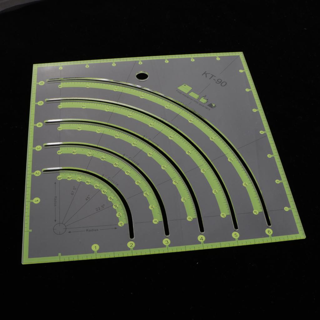 Multi-funcion Acrylic Square Quilting Template Patchwork Tailor Sewing Ruler