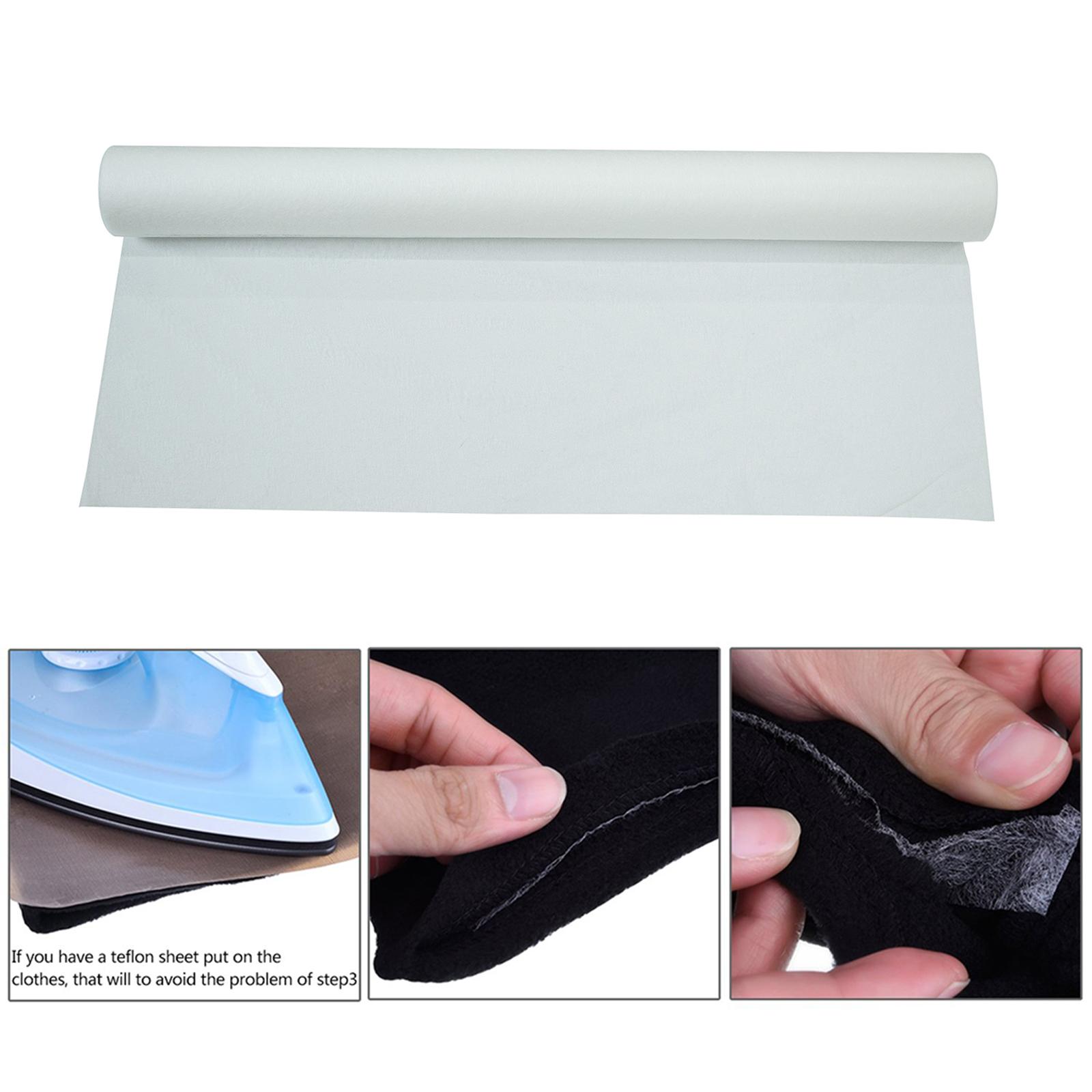 Adhesive Hem Tape Inner Lining Fusible Bonding Web Fabric Craft Making White