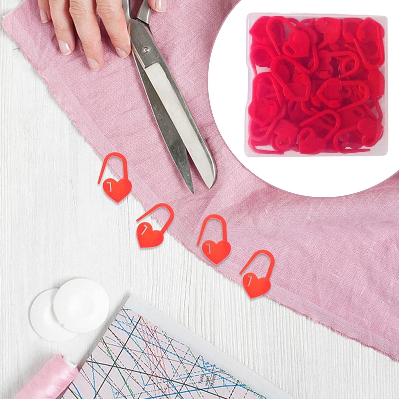 100PCS/Set Knitting Crochet Locking Stitch Needle Clip Markers Tool