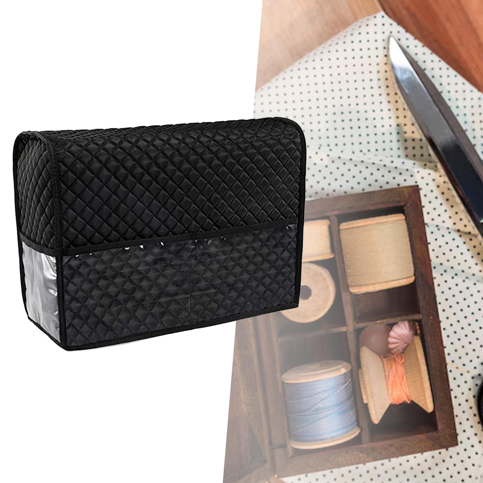 Sewing Machine Cover Foldable Cover with Pockets Knitting Storage Dust Cover