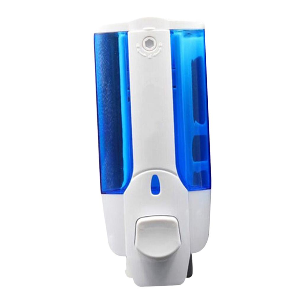 Liquid Soap Dispenser Wall Mount Alcohol Hand Sanitizer Bottle 350ml Blue