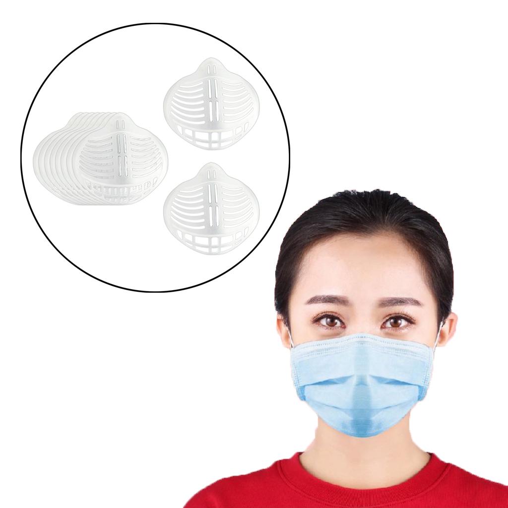 Reusable 3D Face Inner Support Frame Nose Breathing Space 10 Pieces
