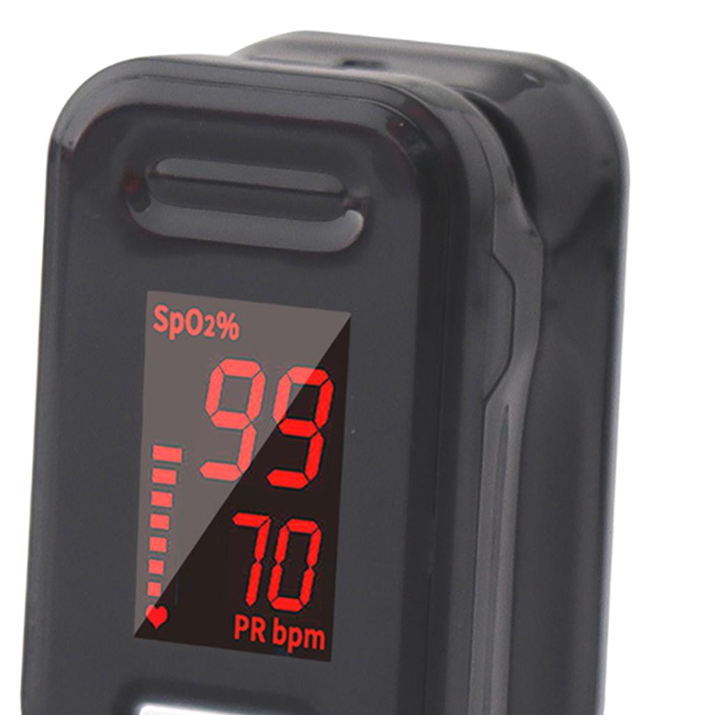 Digital Finger Fingertip Pulse Oximeter Blood Oxygen  Monitor black