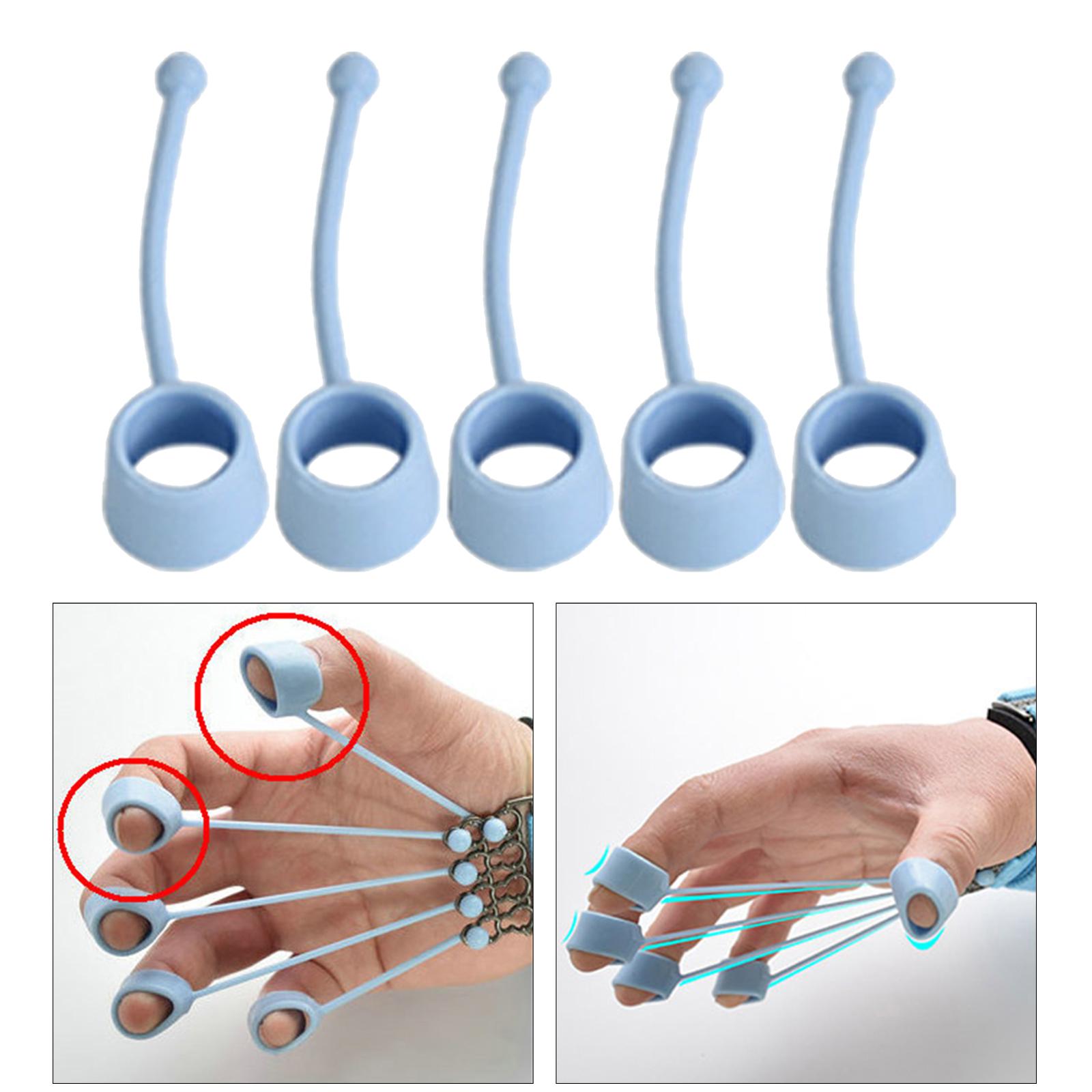Finger Training Device Tension Strength Hand for Home  40 pounds blue