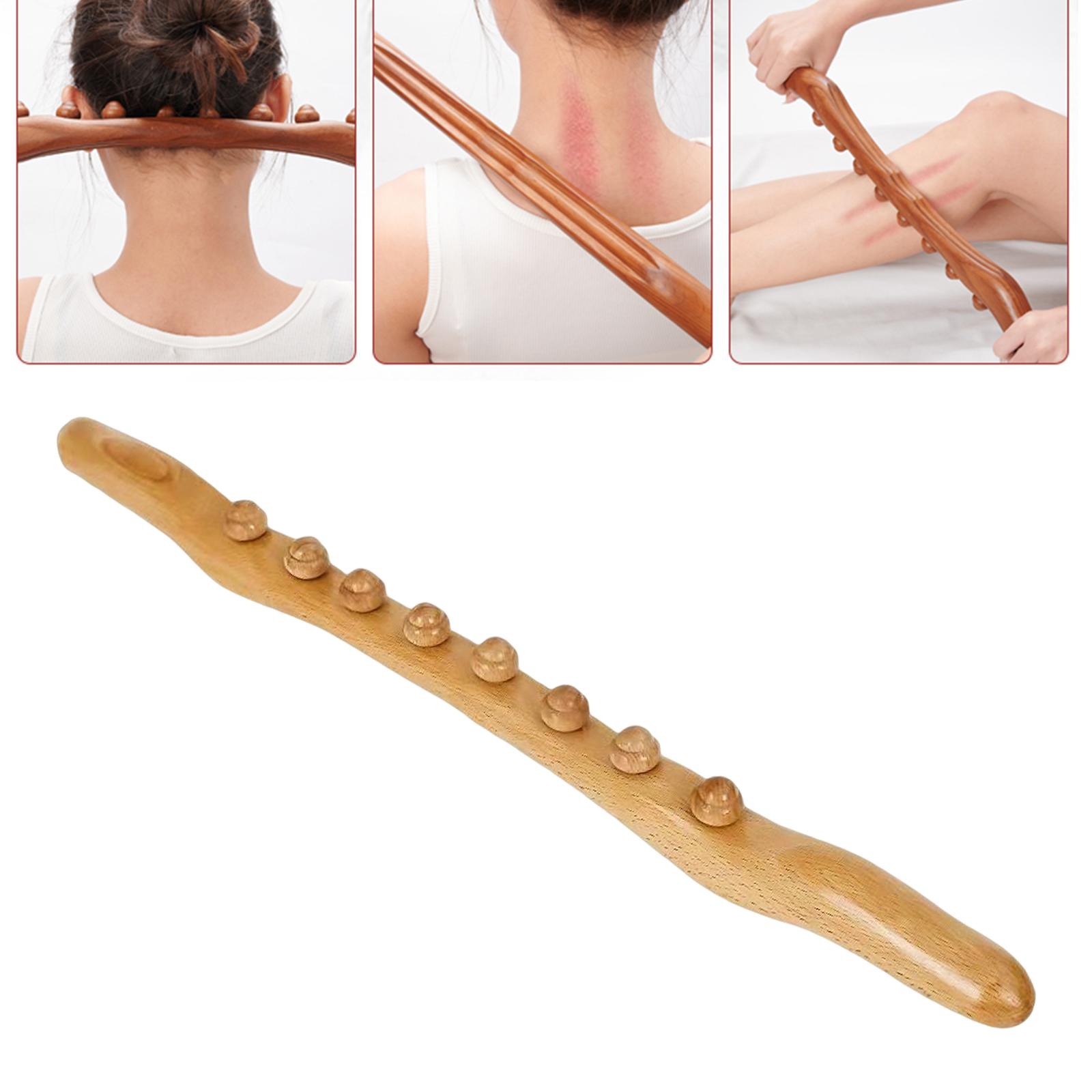 Wooden Guasha Scraping Stick Massage Tools Wood Guasha Tool  Beech 