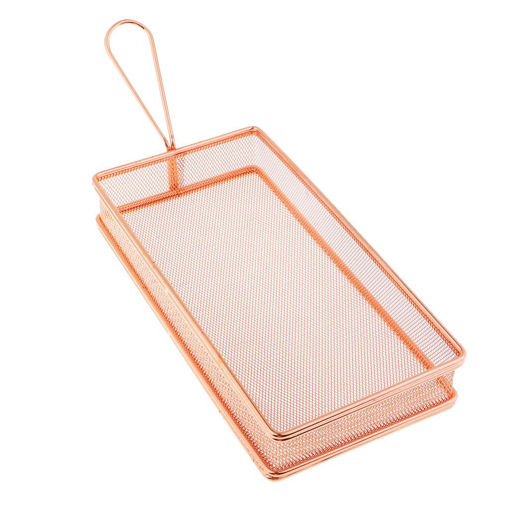 Stainless Steel Food French Fries Frying Basket Kitchen Mesh Strainer  G