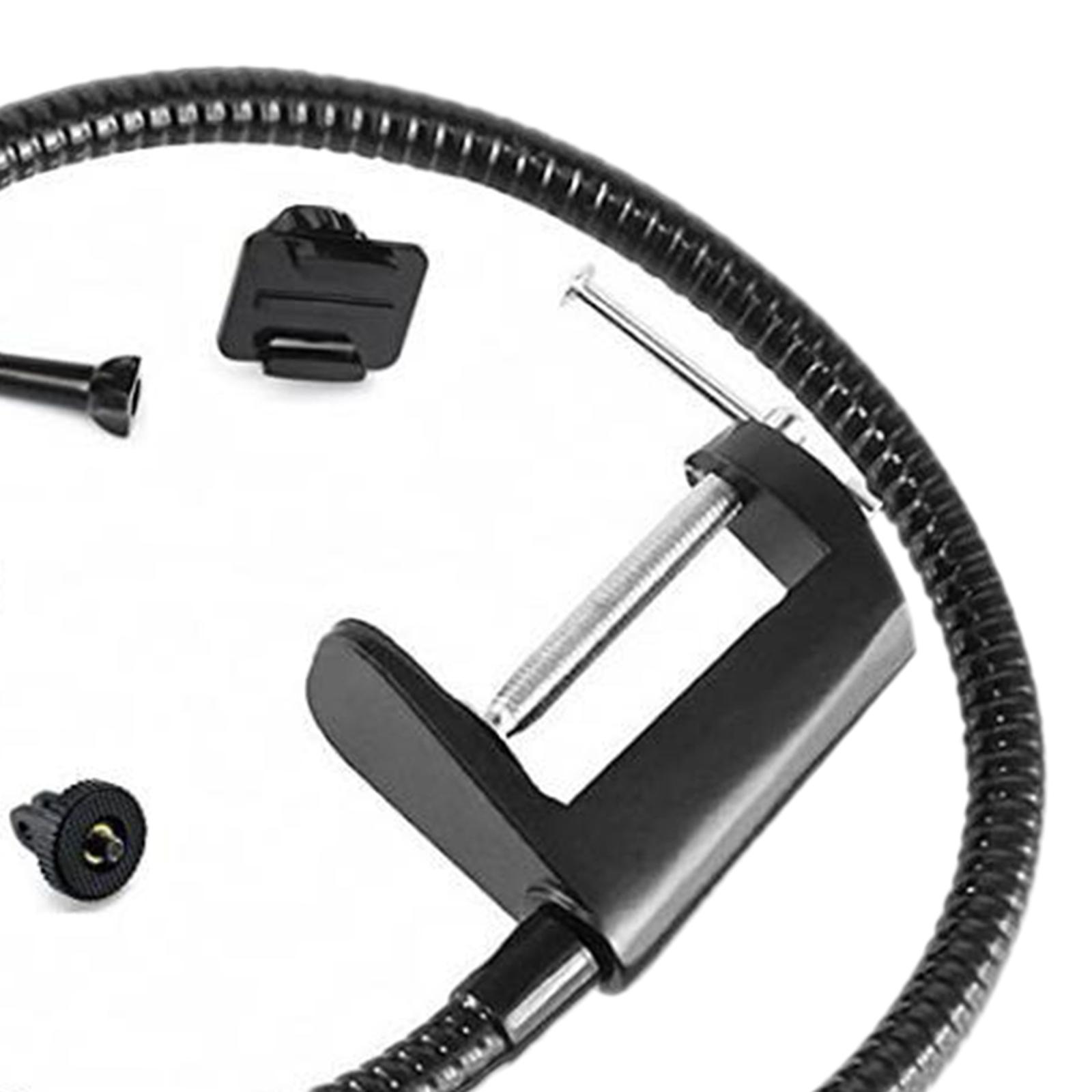 Adjustable Webcam Stand Camera Phone Holder Gooseneck Desk Mount 38cm Tube