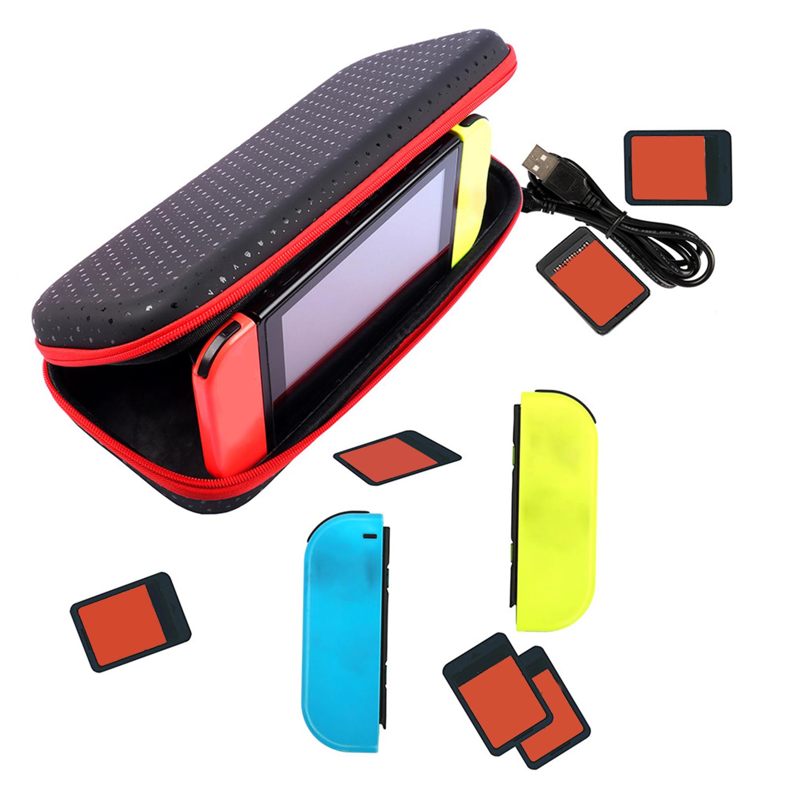 Black Switch Storage Case Large Capacity Scratch Resistance Hard Shell Pouch