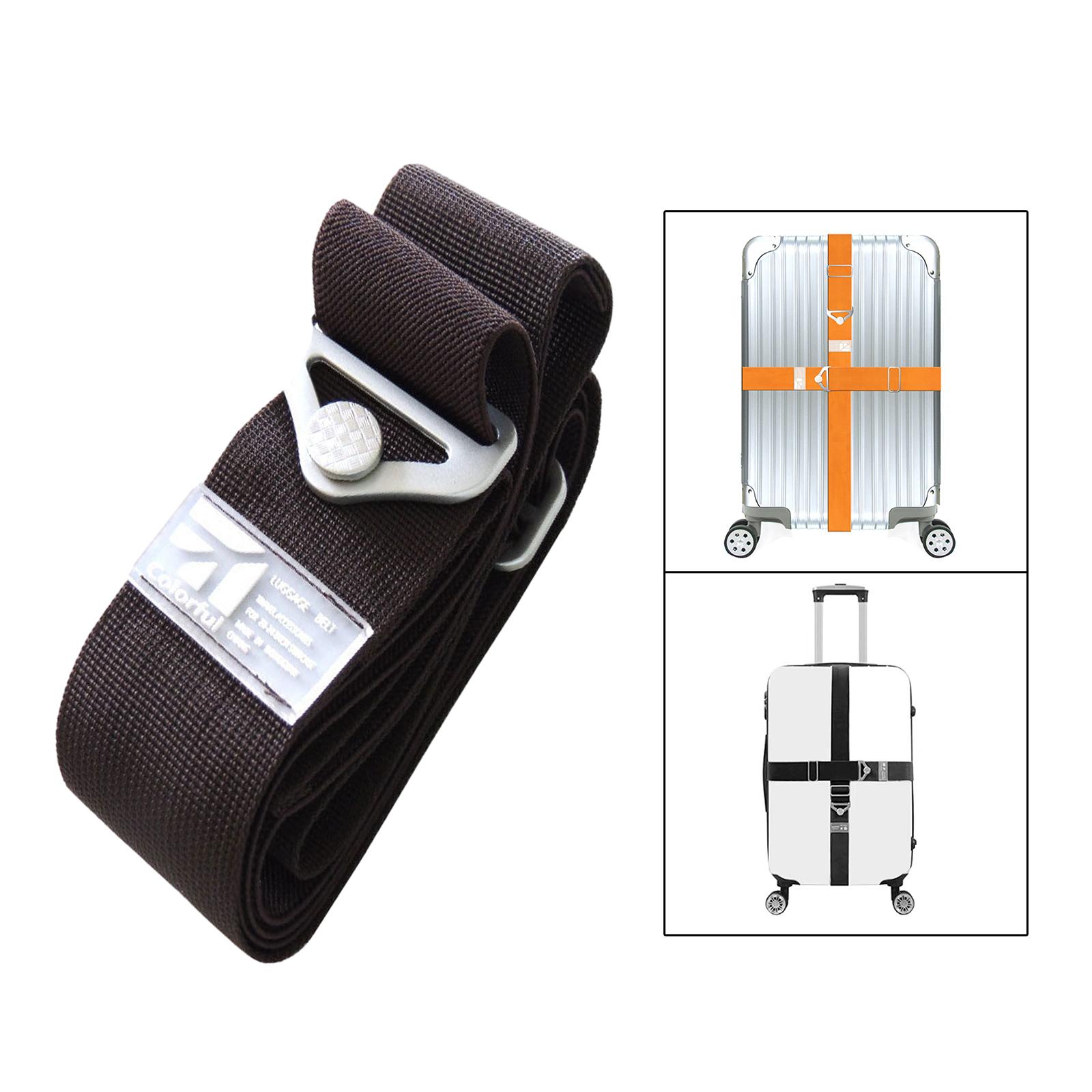 Luggage Strap Multipurpose Travel Packing Straps for Backpack Bags Rucksacks Coffee