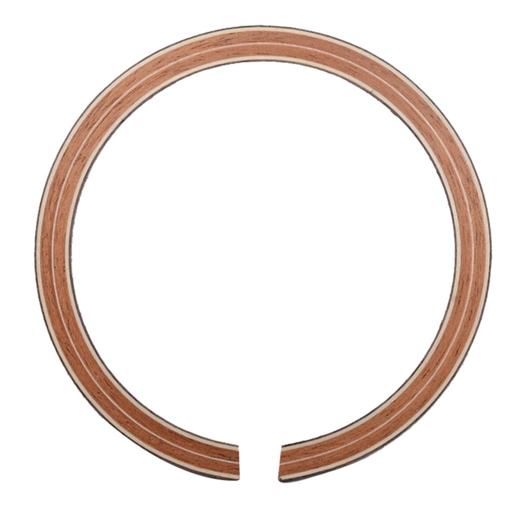 2 Pcs Wood Acoustic Soundhole Rosette Inlay Guitar Sound Hole Decal