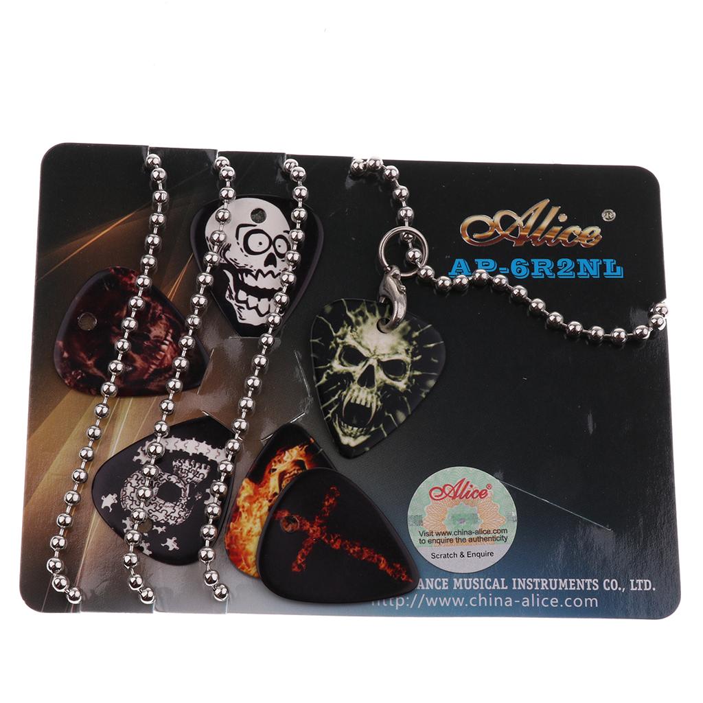Celluloid Guitar Pick Necklace Pendant for Guitar Parts Accessories