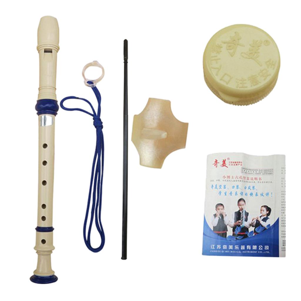 SOPRANO DESCANT RECORDER 6 Holes Kids Music Flute with Cleaning Rod £7.76 PicClick UK