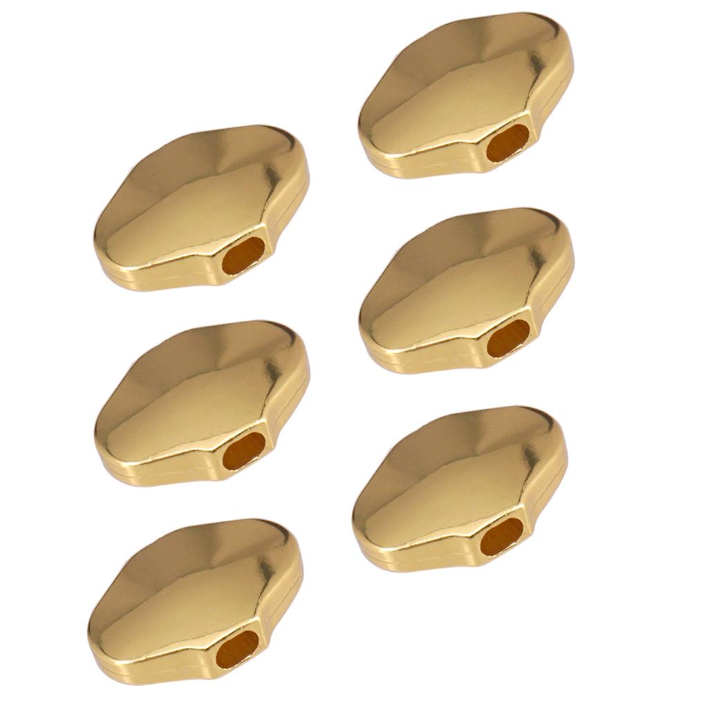 6pcs Electric Guitar Tuning Peg Buttons Tuners Machine Heads Knob Part Gold
