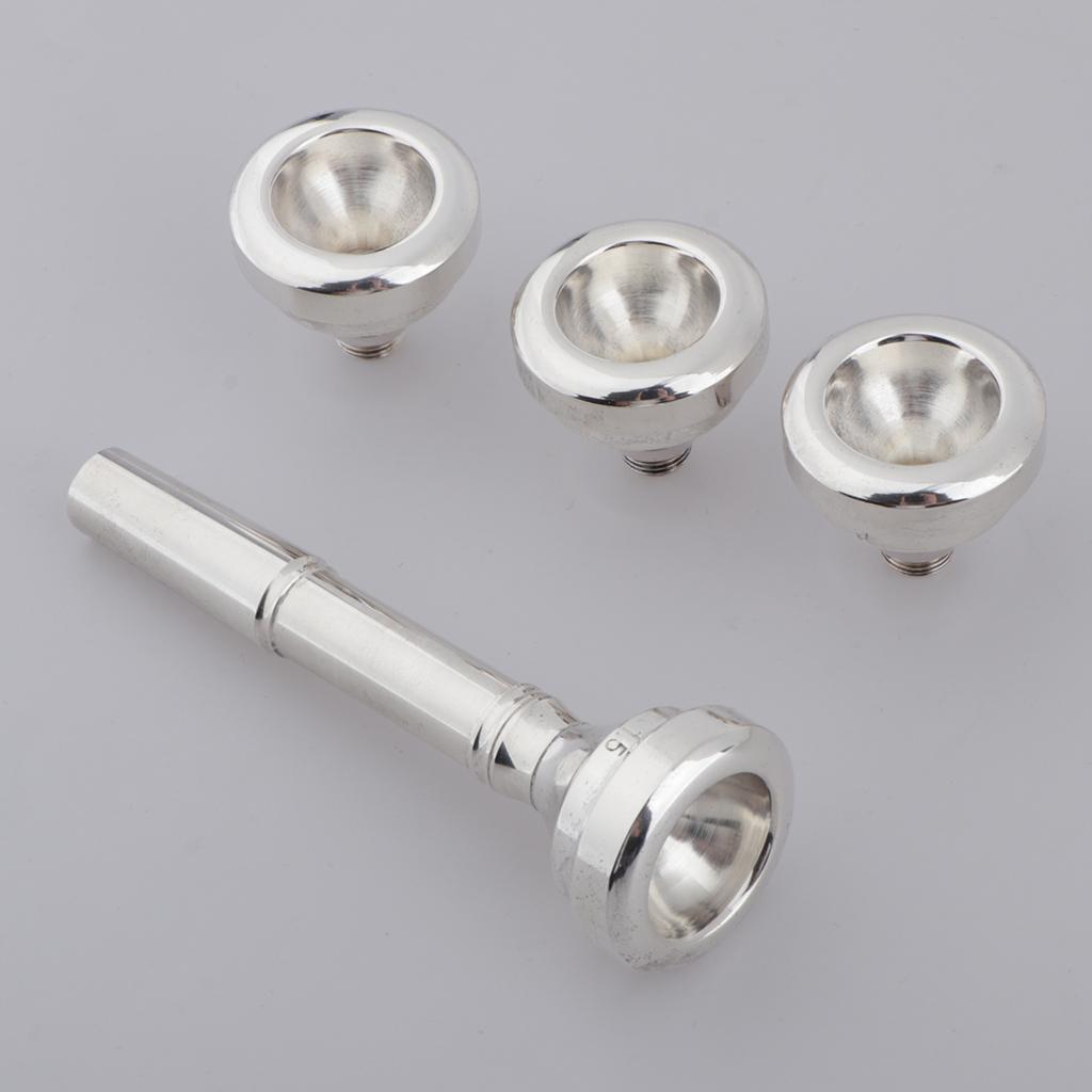 7c 5c 3c 1.5c Trumpet Mouthpiece for Bb Trumpet Brass Gold/Silver