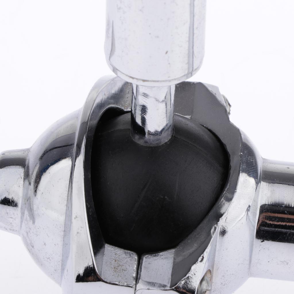 2xSingle Tom Holder Stand Mount Bracket Durable Steel Silver Plated