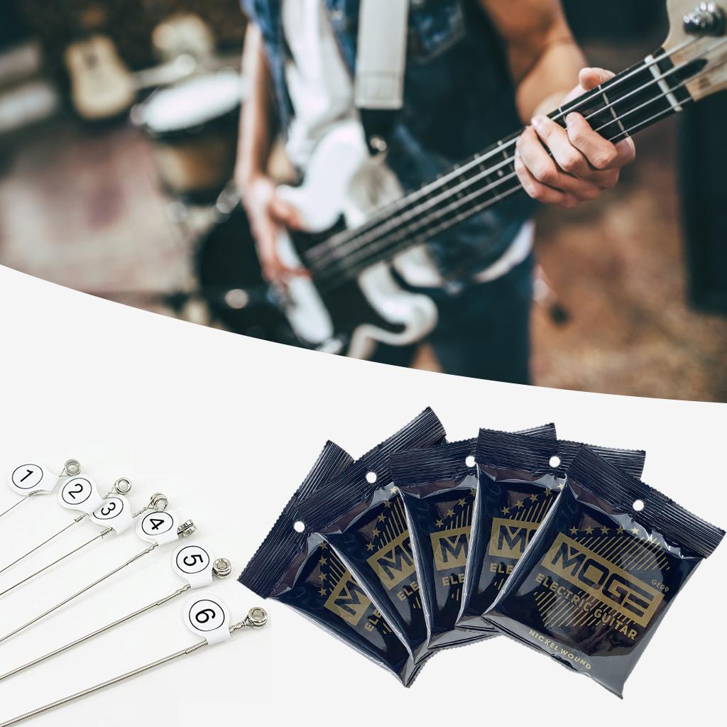 Electric Guitar Strings Wearable Sound Quality for Beginners Kids Adults GE09