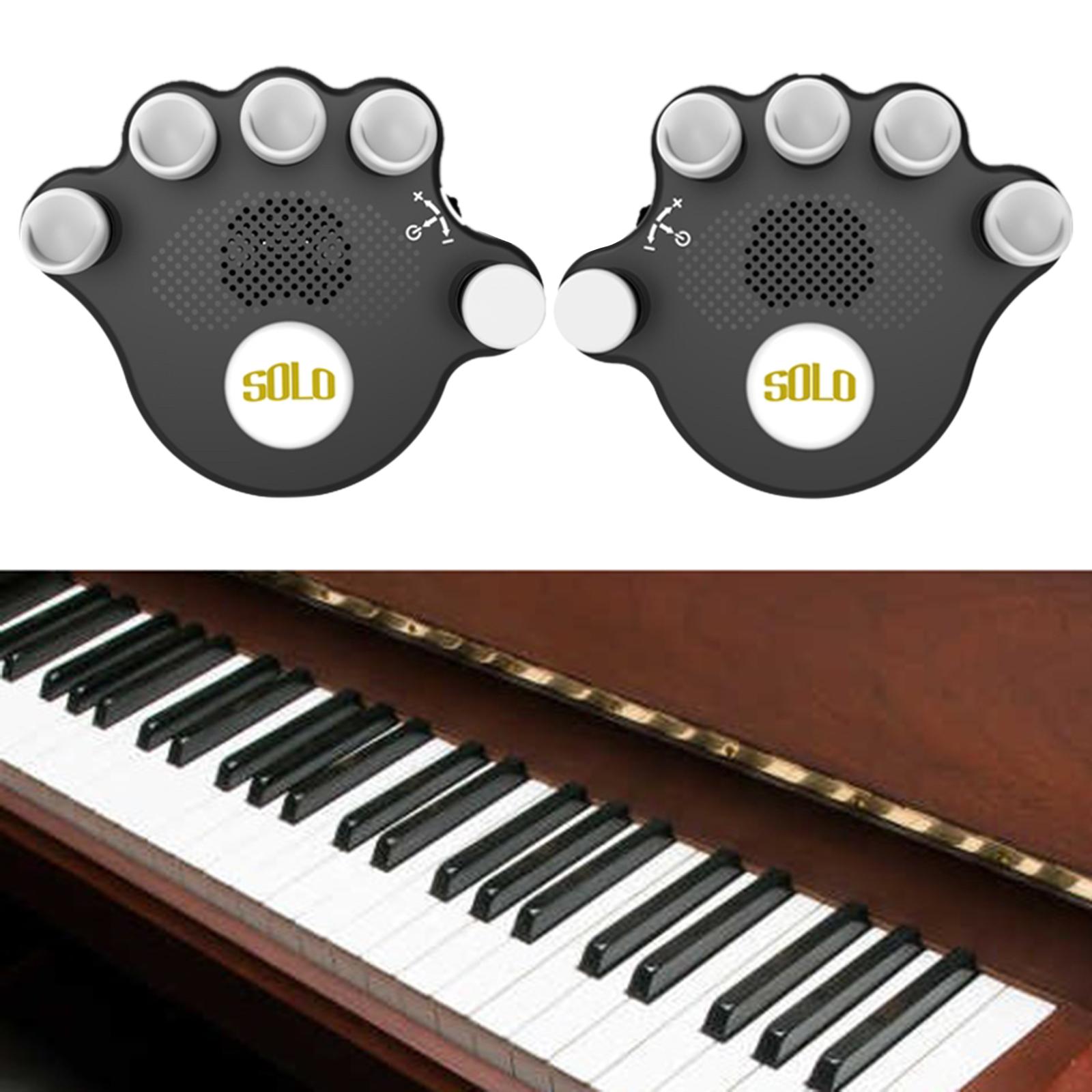2Pcs Piano Finger Trainer Finger Pressing Tool for Practicing Training Black