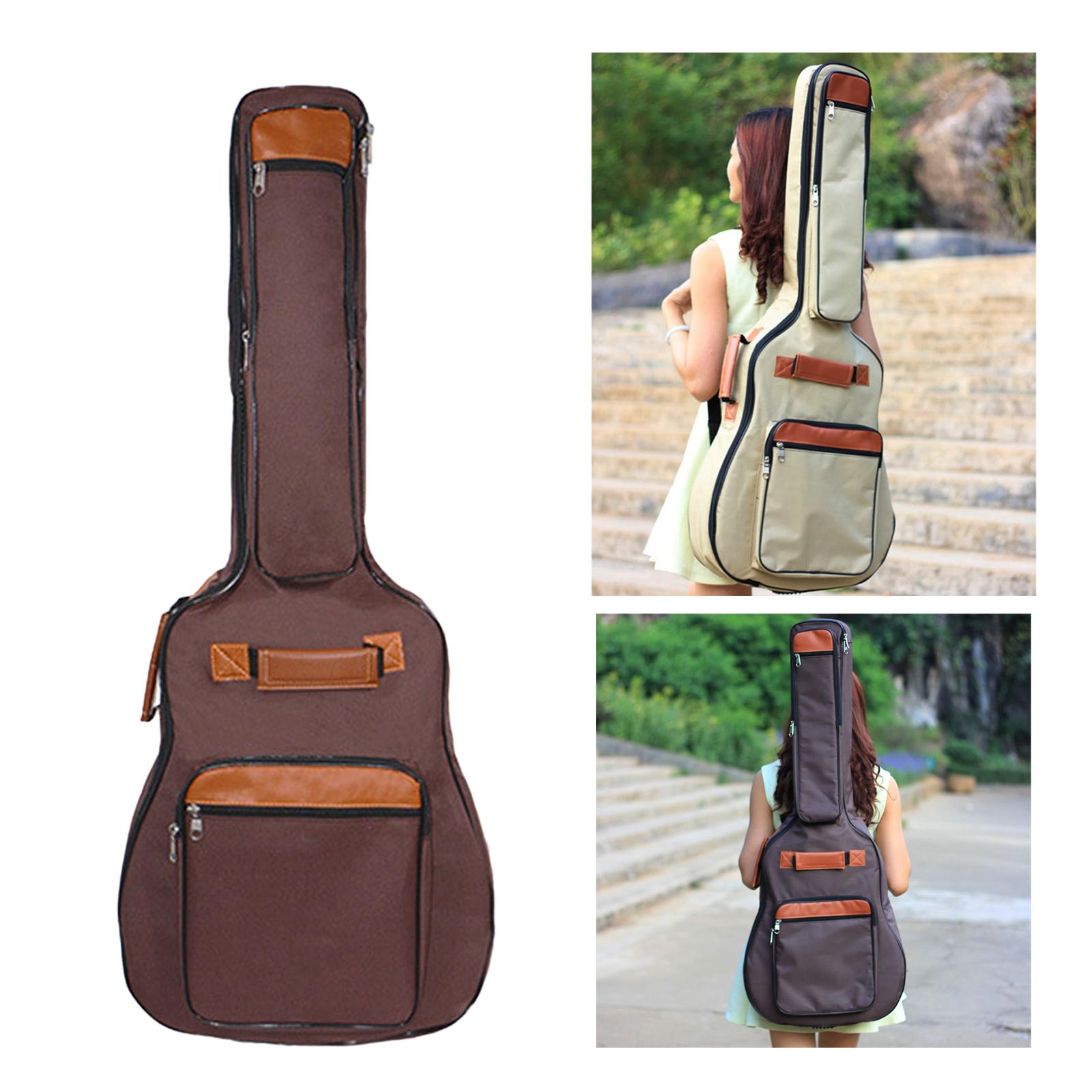 Professional Electric Guitar Bass Bags Carrying Case Storage Handbag Travel coffee