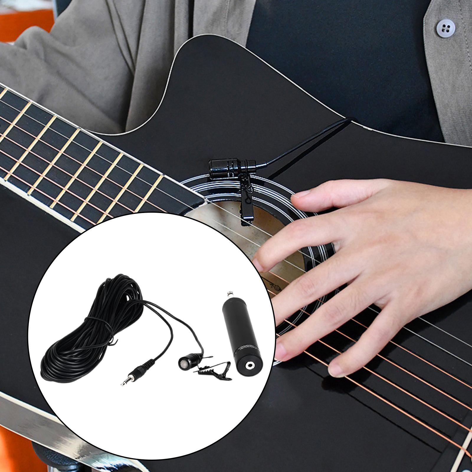 Condenser Microphone Speaker Saxophone Microphone for Clarinet Trumpet Cello 33ft Cable