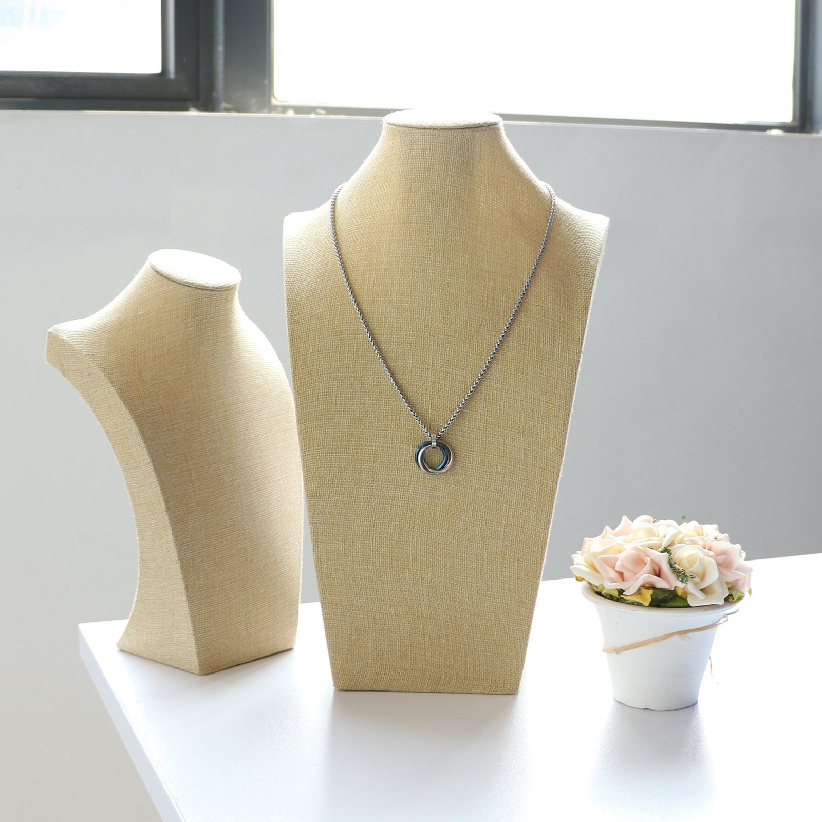 Simple Necklace Display Bust Stand Mannequin Jewelry Display Holder