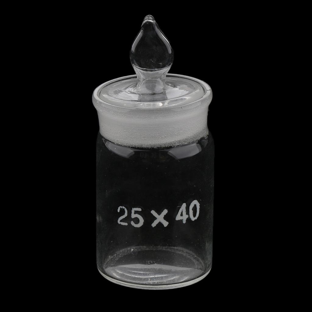 Lab Glass Weighing Bottle Low Form With Cap 9 Sizes eBay