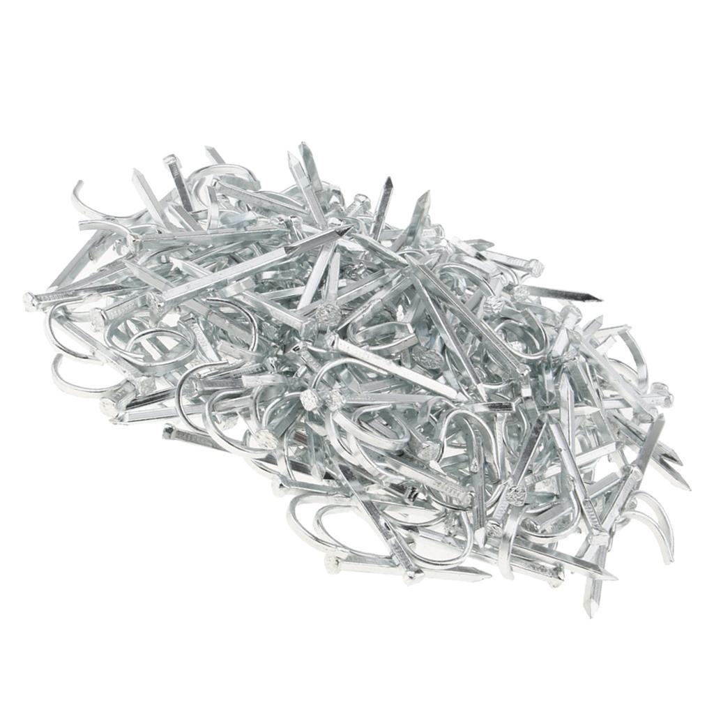 Heavy Duty Steel Tubing Straps Nails, Pipe Clamping 1Inch 100pcs