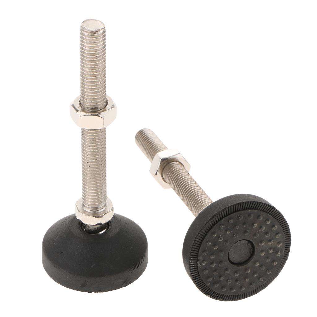 2PCS Swivel & Adjustable Carbon Steel Self Leveling Feet with Tnut eBay