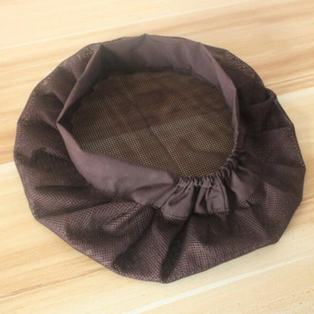 2xUnisex Elastic Canteen Breathable Mesh Catering Cap Hat Coffee-Elastic