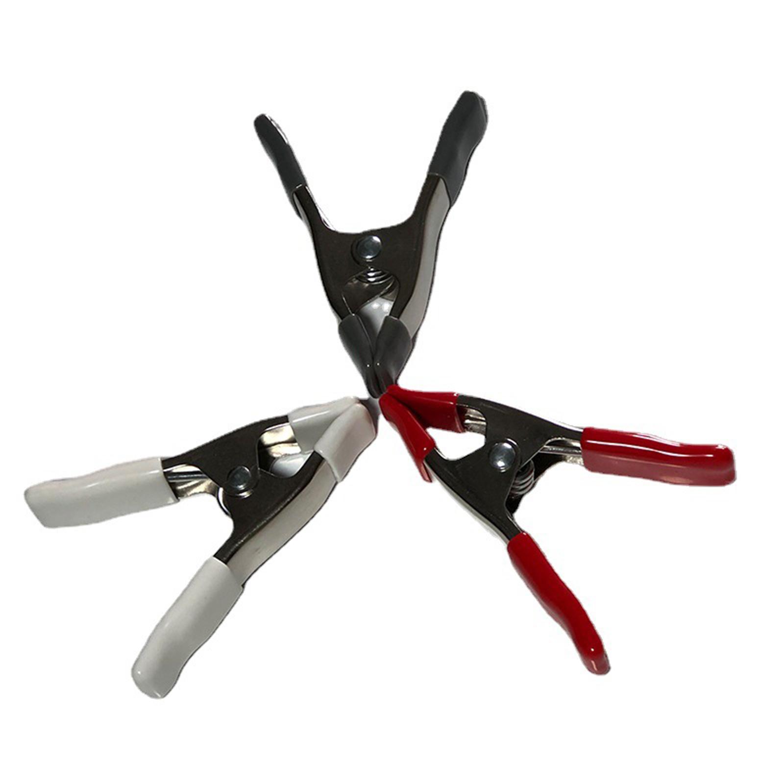 Spring Clamps Comfortable Handle A Shaped Clip for Photography White