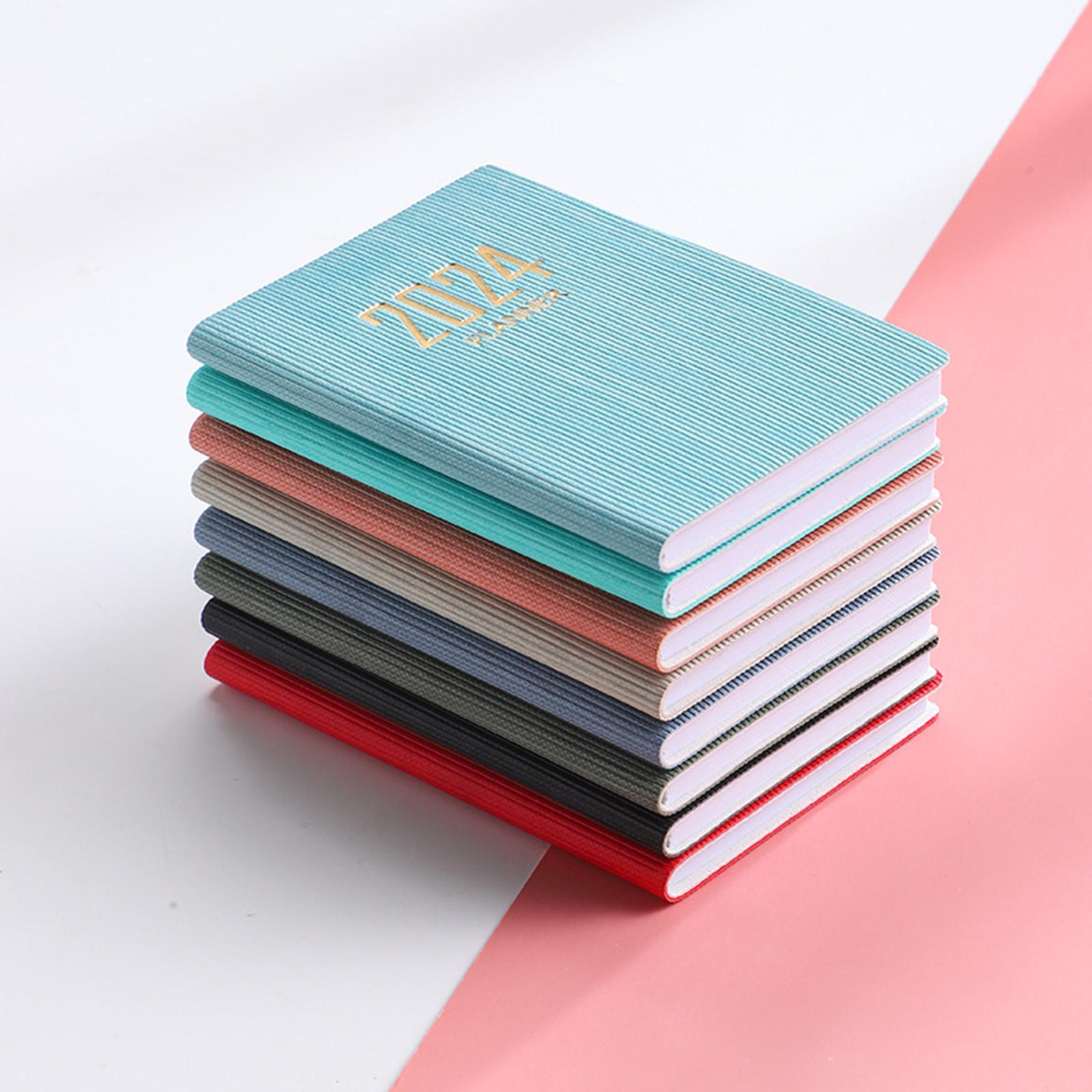 Schedule Notebook Monthly Planner Appointment Calendar Diary Journal Durable Black