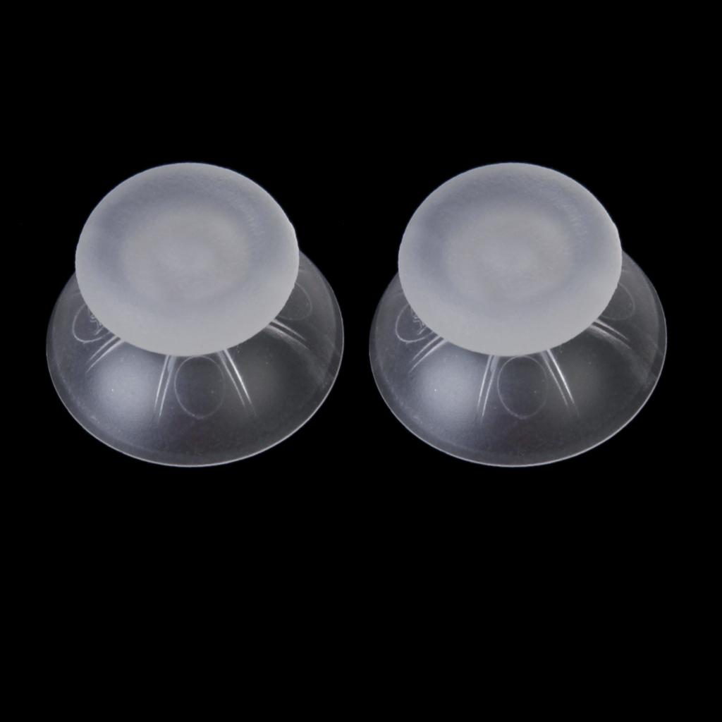 1 Pair of Joystick Thumbstick Thumb Stick for Sony PlayStation 4 PS4 Clear