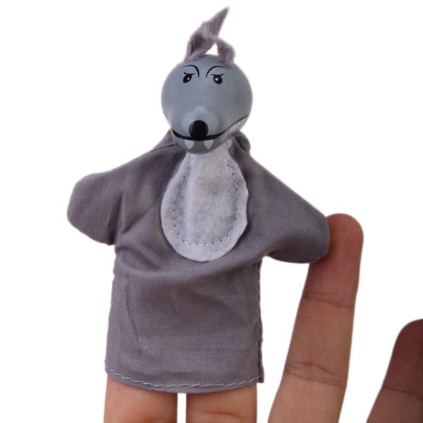 A Set of 4pcs Little Red Riding Hood Finger Puppets Toy