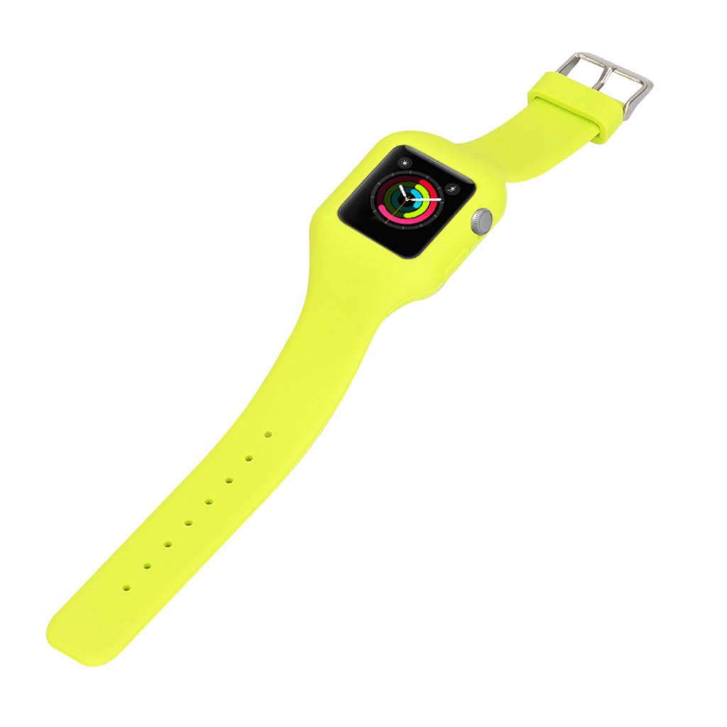 Replacement Silicone Smart Watch Band Sport Strap for iWatch 42mm Green