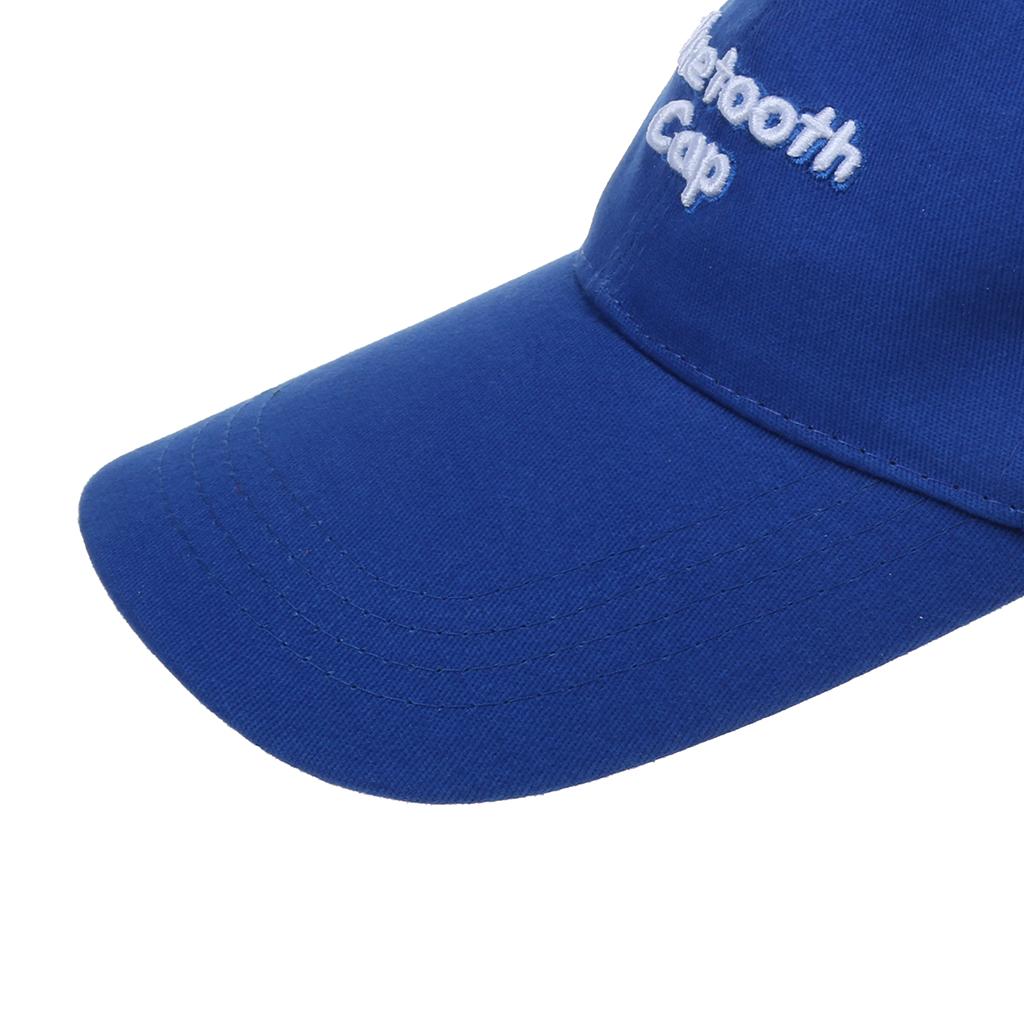 Wireless Sport Bluetooth Music Hat Cap Speaker Earphones Baseball Hat Blue