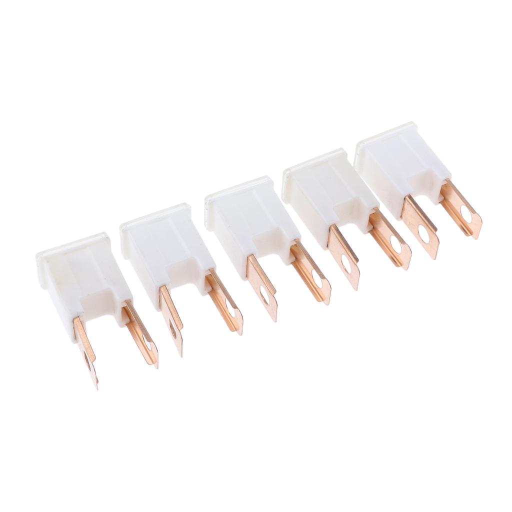  5 Pieces Auto Car FLK-M 32V Male Straight Long Blades PAL Fuses 120A Brown